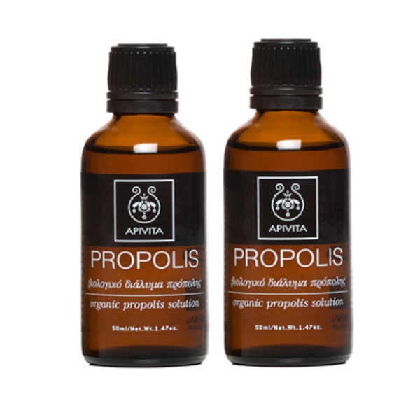 2x Apivita Organic Propolis Solution 2x50ml