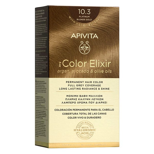 Apivita My Color Elixir PermaNeNt Hair Color No 10.3 PlatiNum BloNde Gold 1 copë
