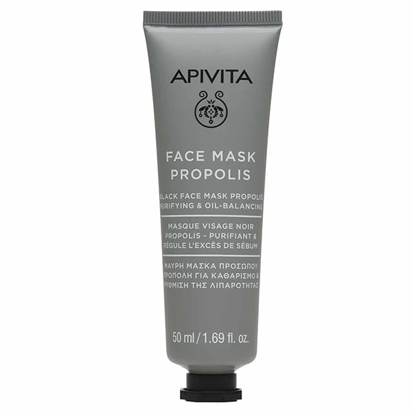 Apivita Purifying & Oil-Balancing Black Face Mask with Propolis 50 ml