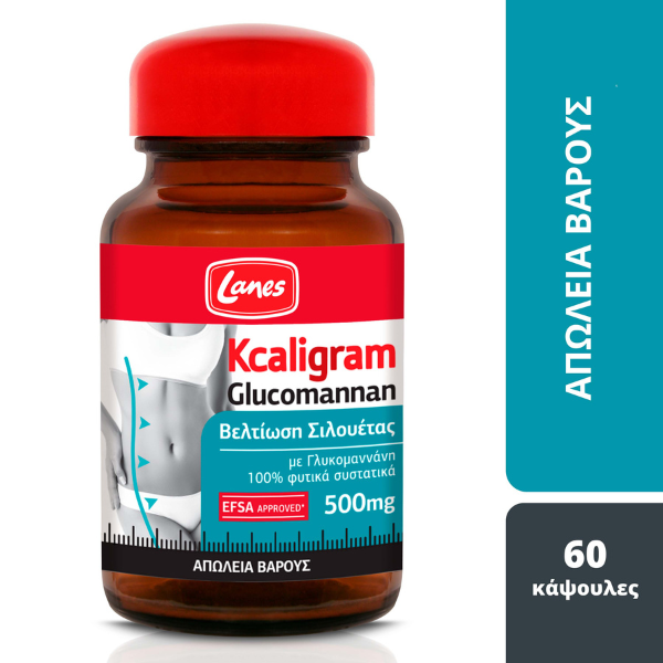 Lanes Kcaligram Glucomannan 500mg 60 kapele