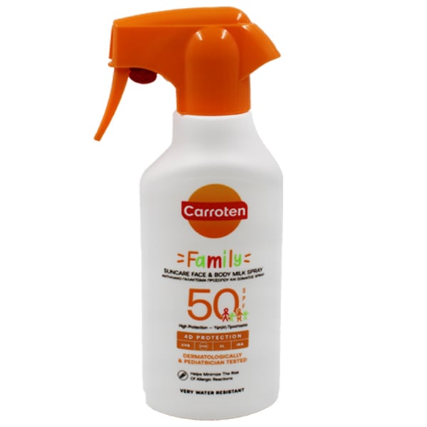 Carroten Family Suncare Face & Body Milk Spray SPF50 270 ml