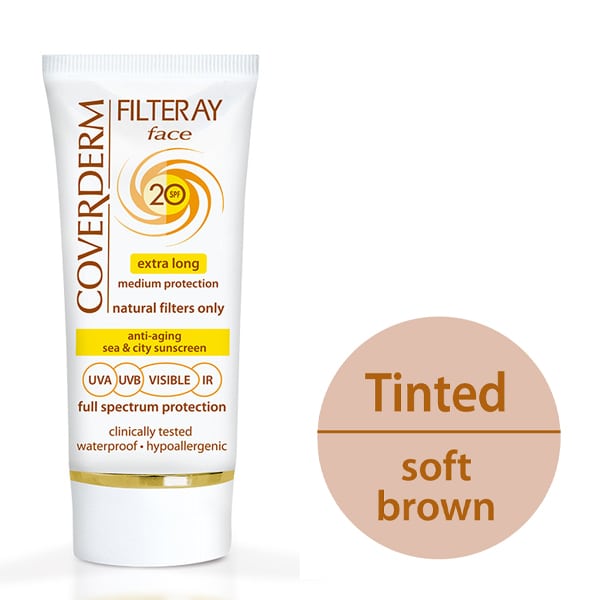 Coverderm Filteray Face Tinted Sunscreen Soft Brown SPF20 50 ml