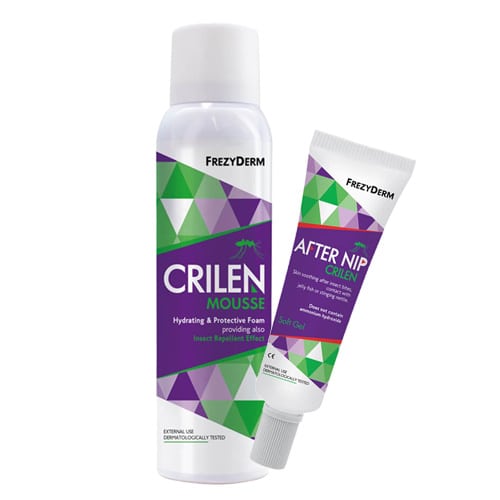 Frezyderm Insect Repellent Pack with Crilen Mousse Hydrating & Protective Foam, 150ml & After Nip Gel, 30ml 1 set