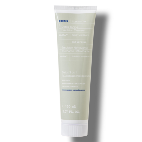 Korres Olympus Tea Detox Toning Emulsion Cleanser for Face & Eyes 150 ml