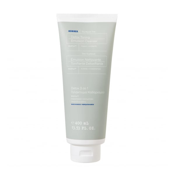 Korres Olympus Tea Detox Toning Emulsion Cleanser for Face & Eyes 400 ml