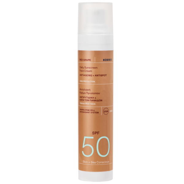 Korres Red Grape Daily Sunscreen Face Cream SPF50 50 ml