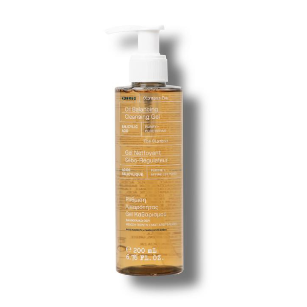 Korres Cleansing Gel with Olympus Tea for Regulating Oiliness 200 ml