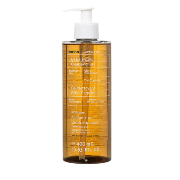 Korres Cleansing Gel with Olympus Tea for Regulating Oiliness 400 ml