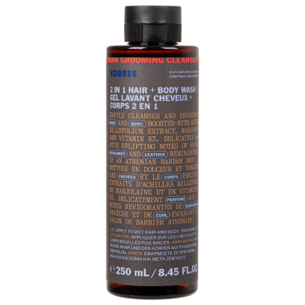 Korres Athenian Grooming 2in1 Hair & Body Wash for Men 250 ml