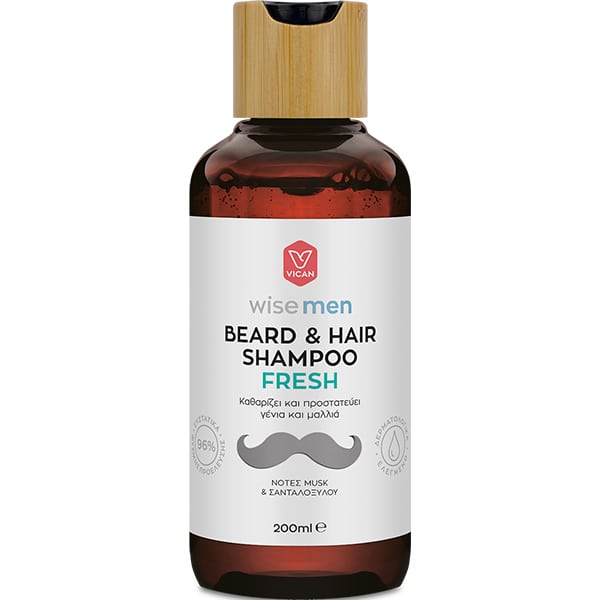 Vican Wise Men Beard & Hair Shampoo Fresh 200 ml