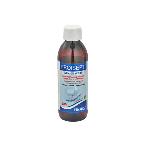 Froika Froisept Mouth Wash Oral Solution with Stevia for Complete Cleaning & Moisturizing of the Oral Cavity 250 ml
