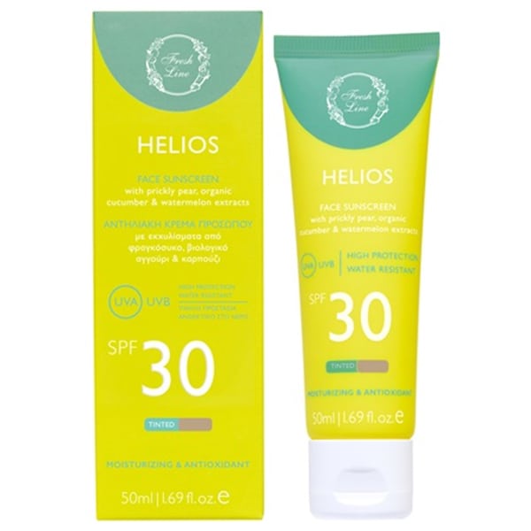 Fresh Line Helios Face Sunscreen SPF30 Tinted 50 ml