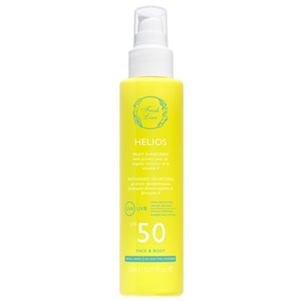 Fresh Line Helios Milky Suncreen SPF50 for Face & Body 150 ml