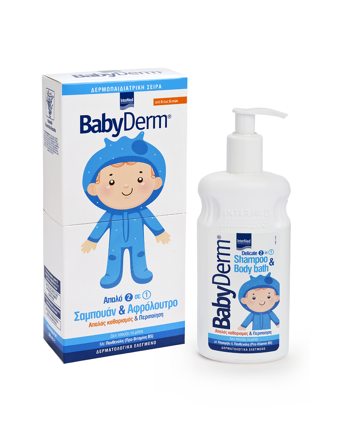 Intermed Babyderm Delicate 2-1 Shampoo & Body Bath 300 ml