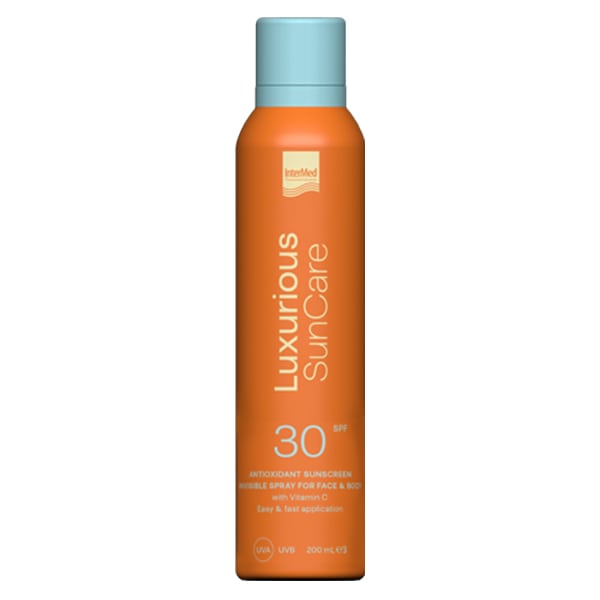 Intermed Luxurious Sun Care Antioxidant Sunscreen Invisible Spray for Face & Body SPF30 200 ml