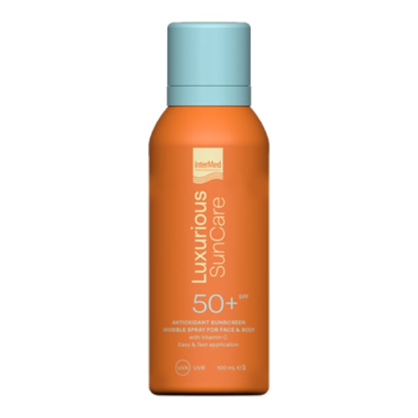 Intermed Luxurious Sun Care Antioxidant Sunscreen Invisible Spray for Face & Body SPF50 100 ml