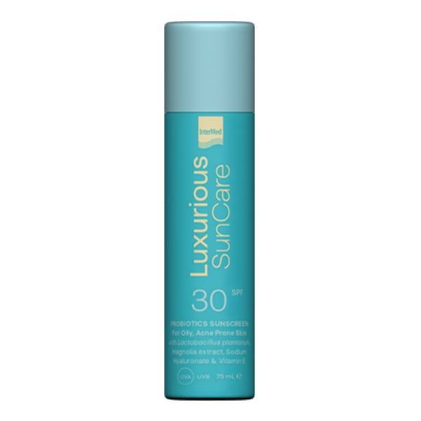 Intermed Luxurious Sun Care Probiotics Sunscreen SPF30 for Oily Acne-Prone Skin 75 ml