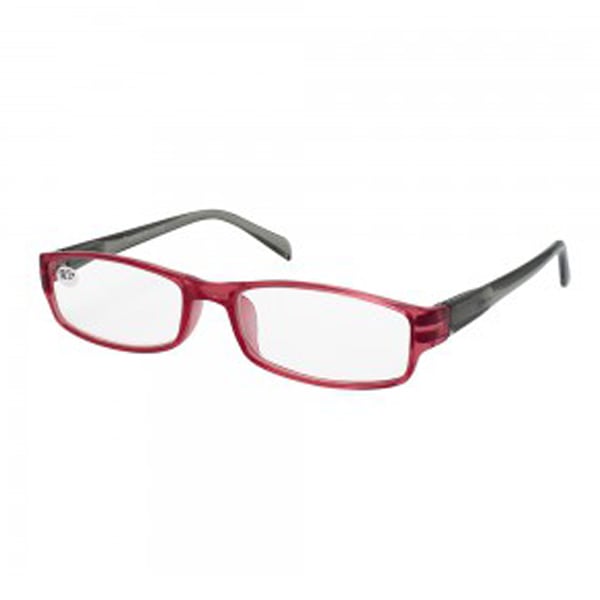Eyelead E182 Unisex Horn-Rimmed Reading Glasses Red-Grey 1 copë - E kuqe - Gri