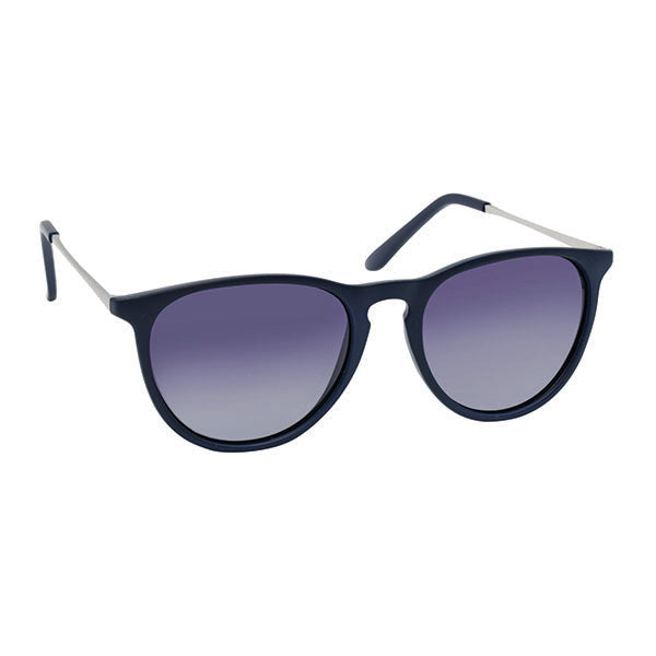 Eyelead L662 Adult Polarized Sunglasses Dark Blue with Silver Temples 1 copë