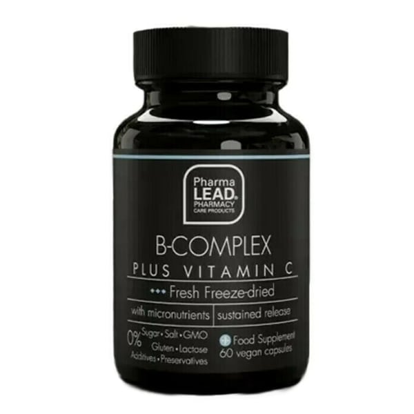 Pharmalead Black Range B-Complex Plus Vitamin C 60 kapsula vegjetariane