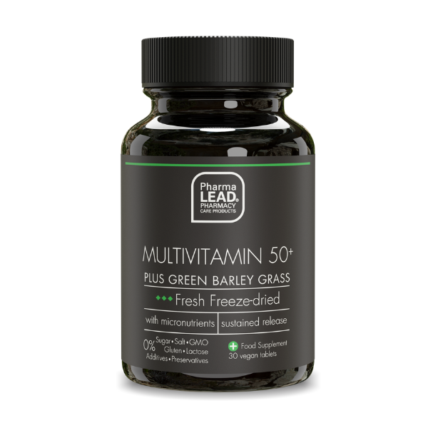 Pharmalead Black Range Multivitamin 50+ Plus Green Barley Grass 30 tableta vegjetariane