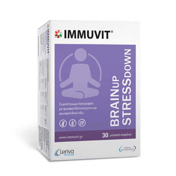 Leriva Pharma Immuvit BrainUp StressDown 30 kapsula