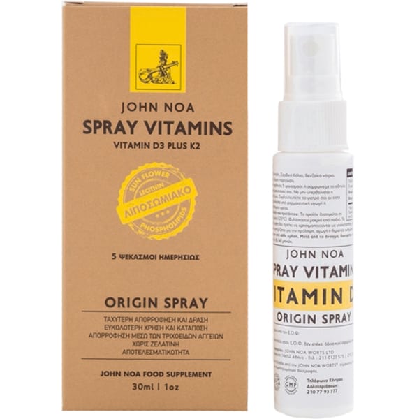 John Noa Origin Spray Vitamin D3 Plus K2 30 ml