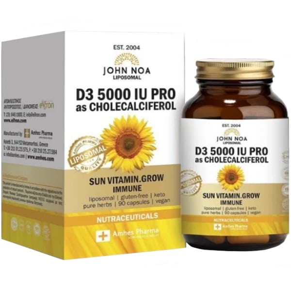 John Noa Liposomal D3 5000iu Pro as Cholecalciferol 90 ndeshje