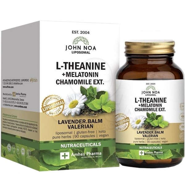 John Noa L-Theanine & Melatonin Chamomile Ext. Levanter Balm Valerian 90 ndeshje