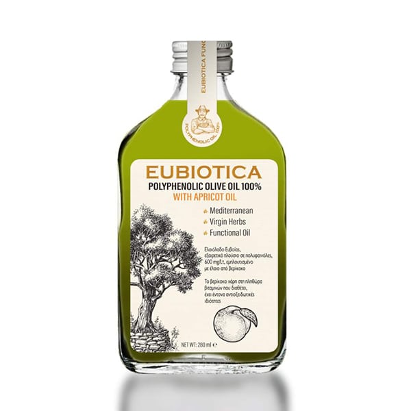 Eubiotica Polyphenolic Olive Oil 100% with Apricot Oil 280 ml