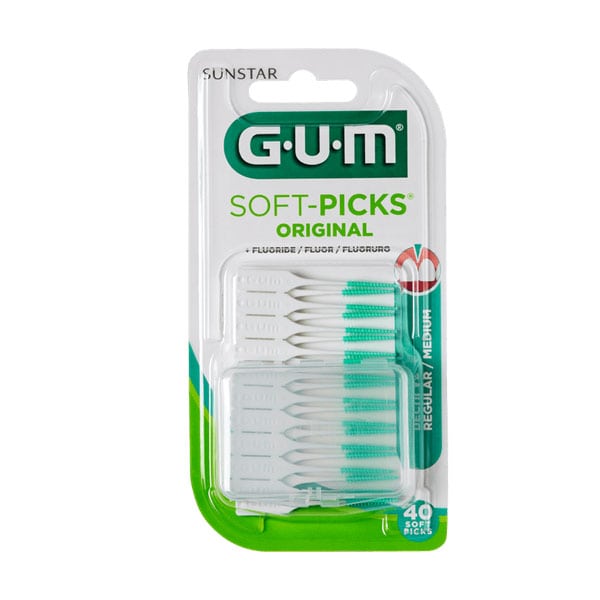 Gum Soft Picks Regular/Medium with Fluoride 40 copë