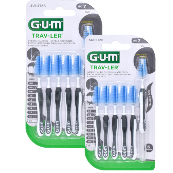 Gum 1619 Trav-ler Promo (-50% on the 2nd product) Interdental Brush 2.6mm 2x6 copë