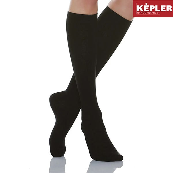 Powerpharm Kepler Far Infrared Graduated Compression Stockings (Class I | 18-22 mmHg) 1 palë - 002 E zezë
