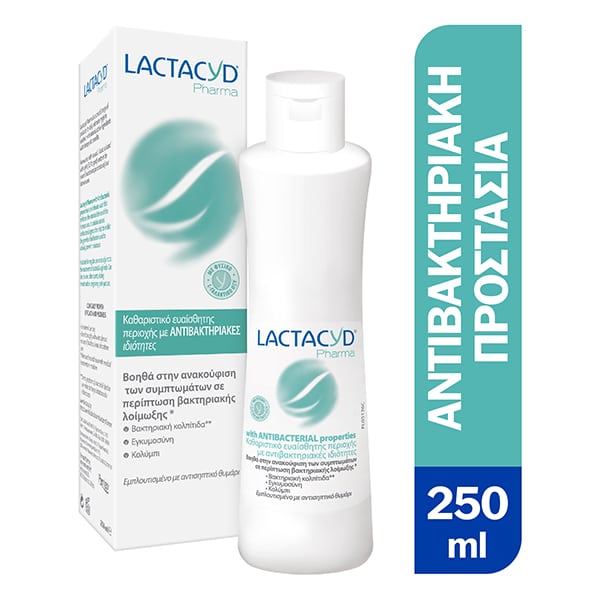 Lactacyd Pharma Intimate Wash with Antibacterials 250 ml