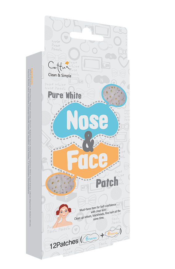 Cettua Clean & Simple Pure White Nose & Face Patch 12 copë