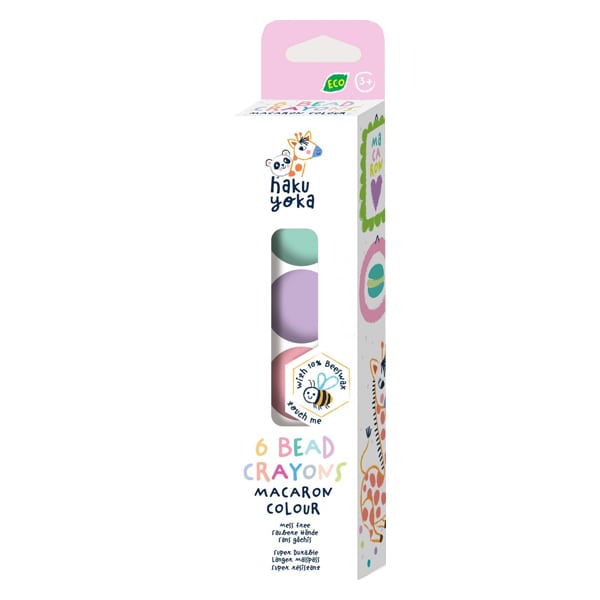 Haku Yoka 6 Bead Crayons Bead Crayons, 6pcs 1 set - Makarona me ngjyrë