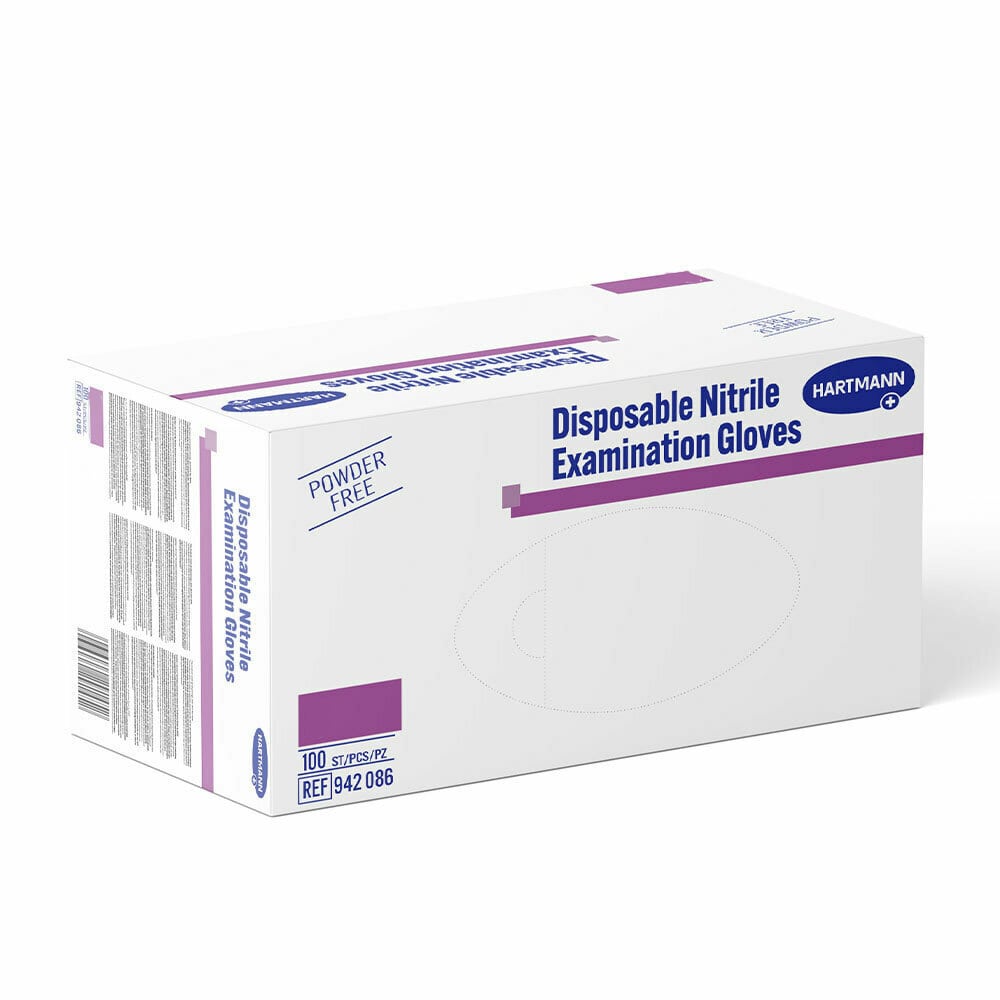 Hartmann Peha-Soft Nitrile Gloves (942086) Powder & Latex-Free 100 copë - blu