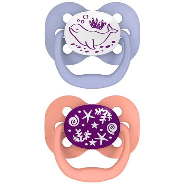 Dr. Brown's Advantage Silicone Soother 0-6m 2 copë - Rozë me tulla
