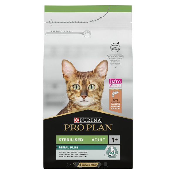 Purina Pro Plan Renal Plus Sterilised Adult 1+ Dry Cat Food Salmon 400g