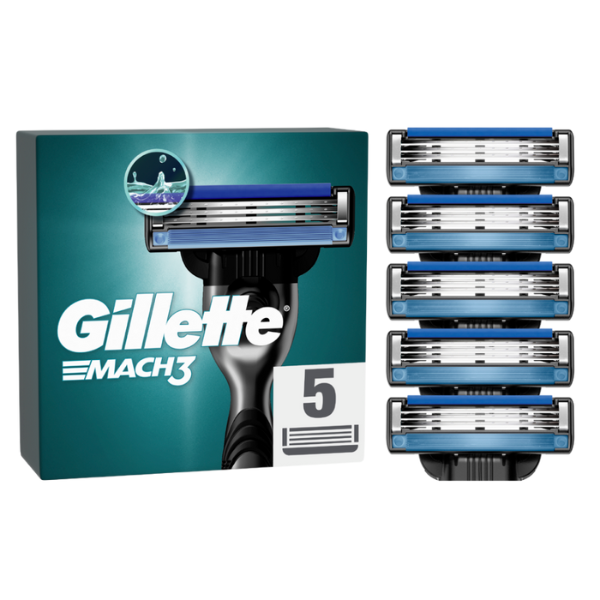 Gillette Mach3 Razor Blade Refills 5 copë
