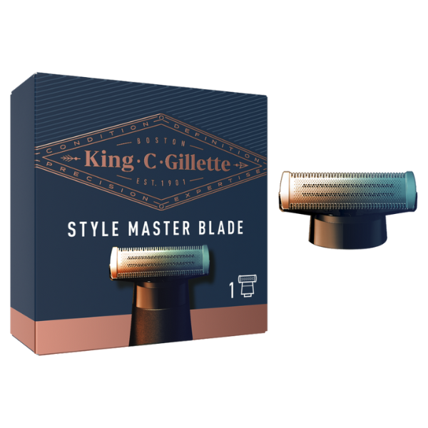 Gillette King C Style Master Blade Refill with 4-Directional Metal Razor Blades 1 copë