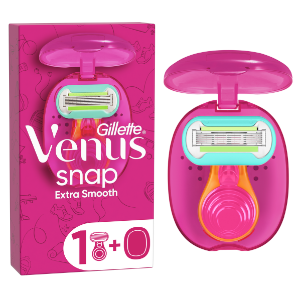 Gillette Venus Snap Extra Smooth Handle, 1pc & Blade Refill, 1pc 1 set