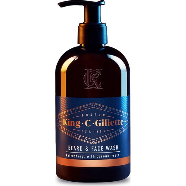 Gillette King C Beard & Face Wash Gel 350 ml