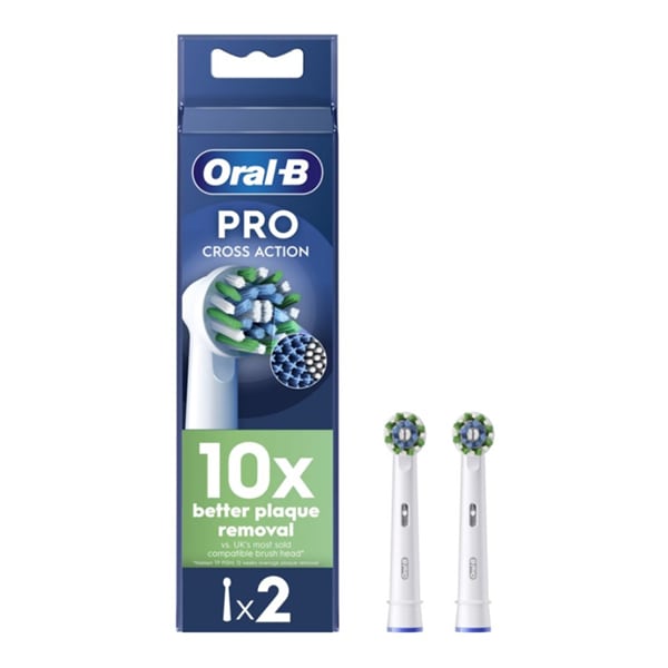 Oral-B Pro CrossAction Replacement Electric Toothbrush Heads 2 copë