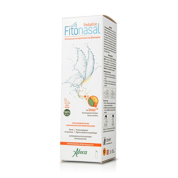Aboca Fitonasal Pediatric Children's Decongestant Mist Spray from 6 Months 125 ml.