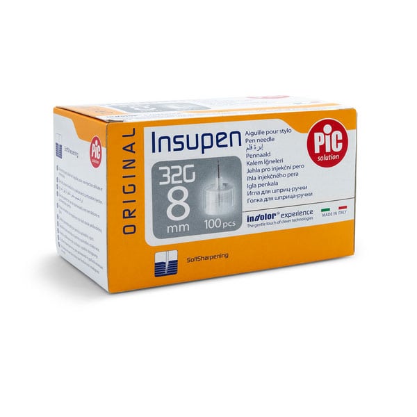 Insupen Original Pen Needle 32G x 8mm 100 copë
