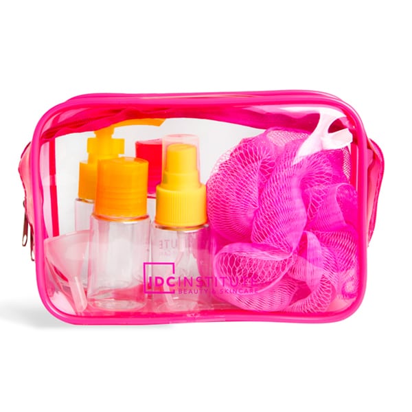 IDC Institute Neon Travel Set with 4 Bottles & Sponge 1 set