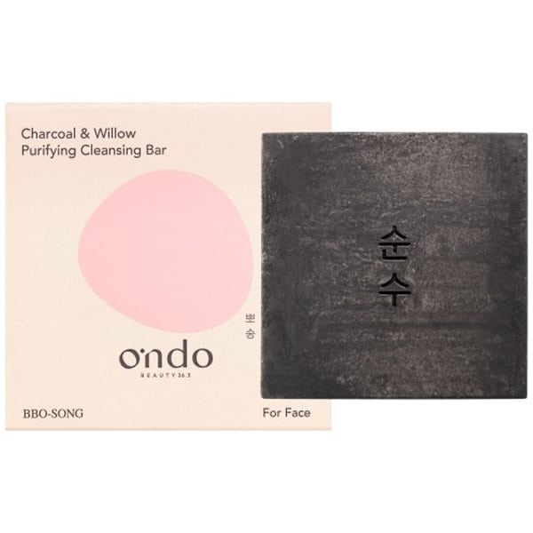 Ondo Charcoal & Willow Purifying Cleansing Bar 70g