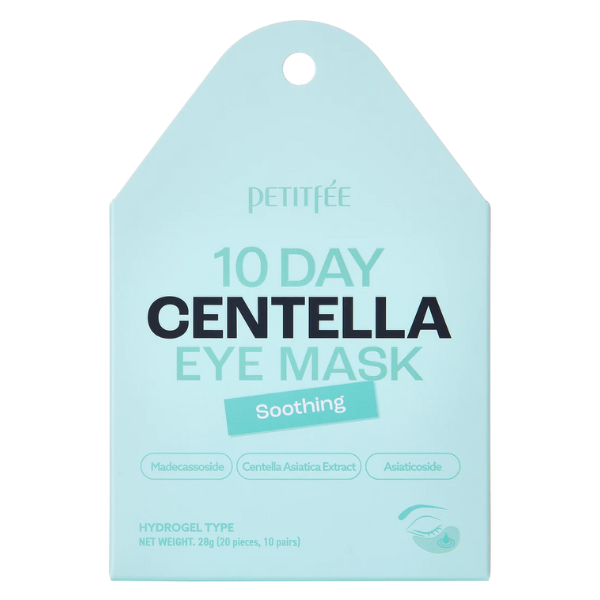 Petitfee 10 Day Centella Eye Mask Soothing Soothing Eye Patches 20 copë