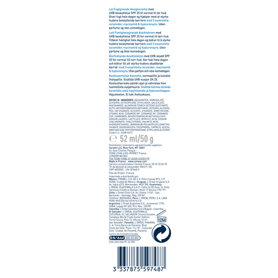 CeraVe AM Facial Moisturising Lotion me SPF 30
